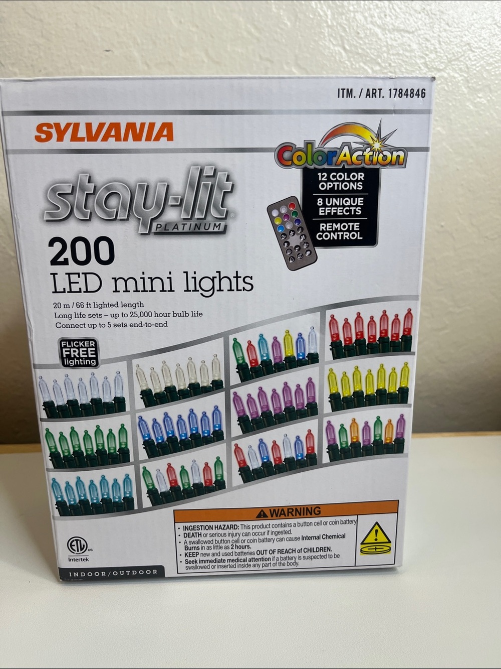Stay-Lit Platinum 200 LED Mini Lights - Multicolor